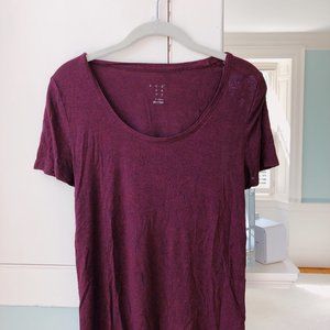a new day: soft maroon t-shirt